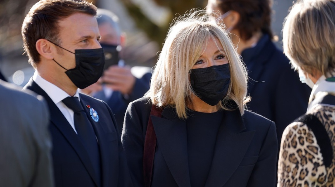 Η Μπριζίτ Μακρόν με τον Γάλλο πρόεδρο, Εμανουέλ Μακρόν