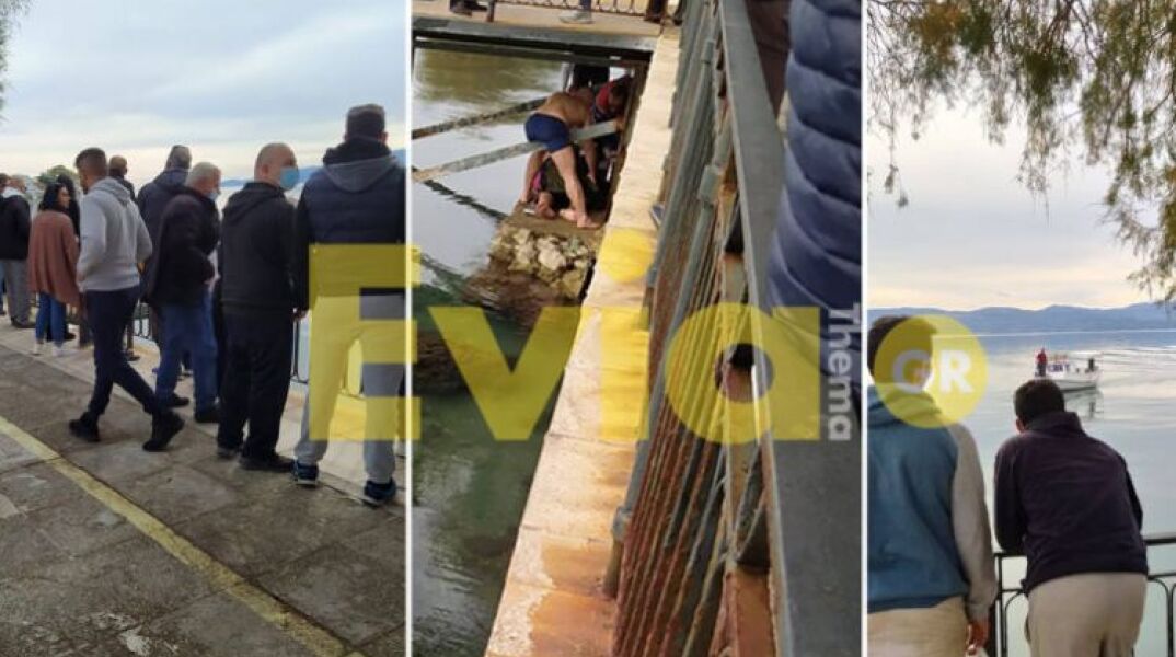 Φωτογραφία από το σημείο όπου βούτηξε ο νεαρός 