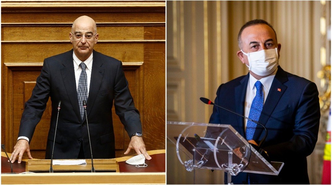 Ο Νίκος Δένδιας και ο Μεβλούτ Τσαβούσογλου