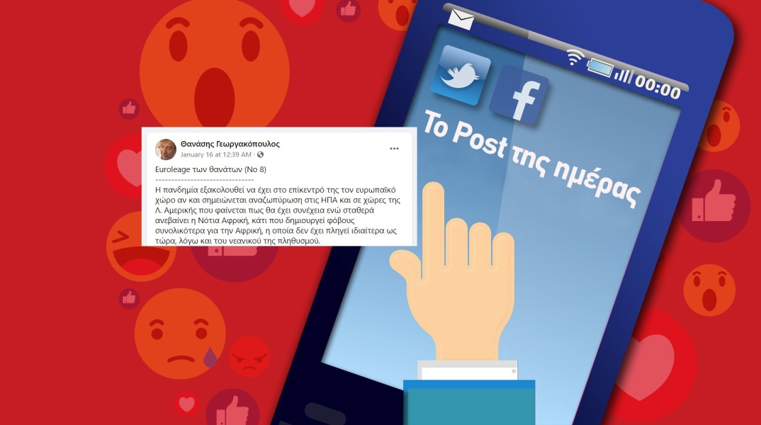 Ανάρτηση του Θανάση Γεωργακόπουλου στα social media