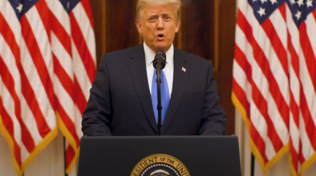 Ο Ντόναλντ Τραμπ στην αποχαιρετιστήρια ομιλία του ως 45ος πρόεδρος των ΗΠΑ