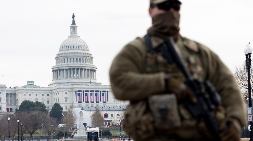 Φρούριο η Ουάσινγκτον ενόψει της ορκωμοσίας του Τζο Μπάιντεν