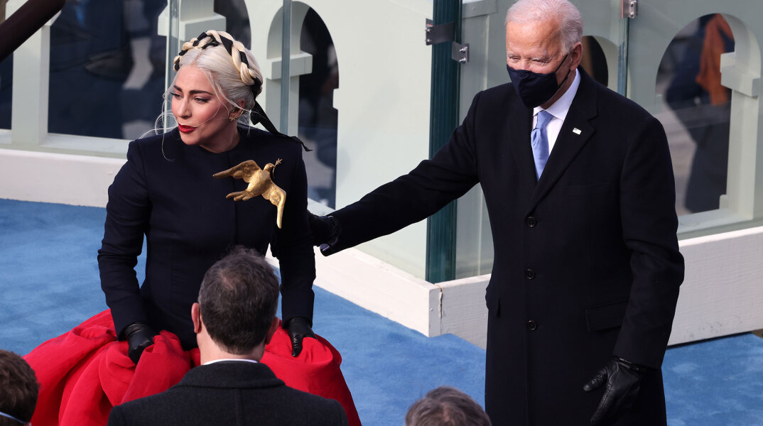Τζο Μπάιντεν και Lady Gaga στην ορκωμοσία στην Ουάσινγκτον