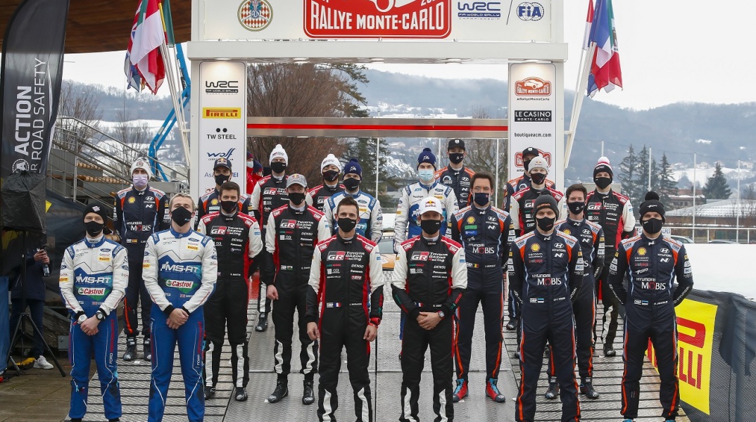 Στιγμιότυπο από το WRC Μόντε Κάρλο Ράλι 2021