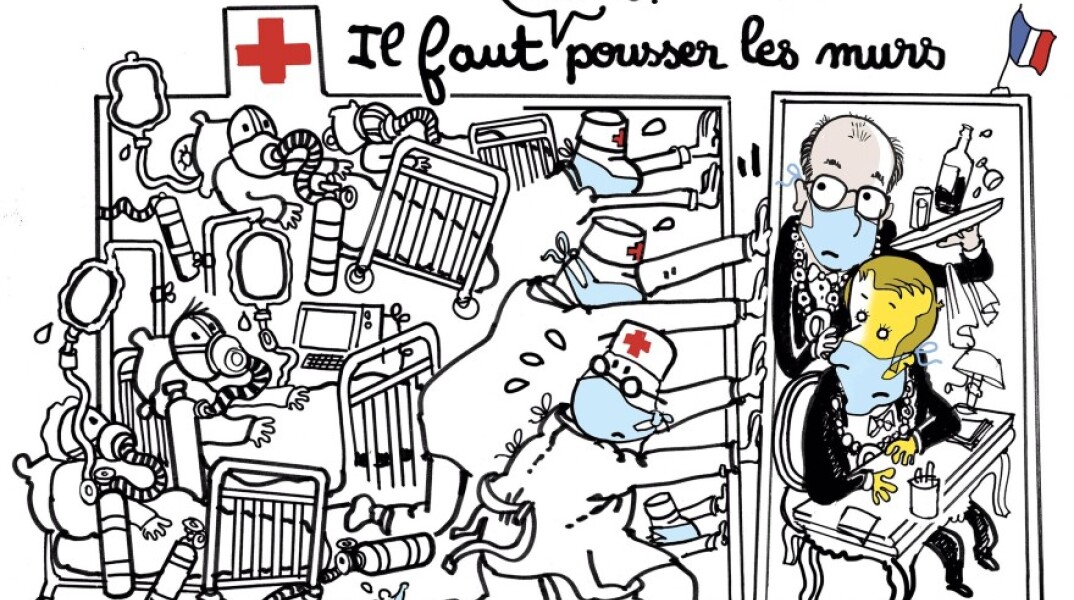 Σκίτσο του Plantu για τον κορωνοϊό