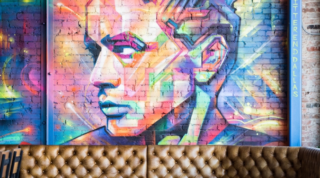 Τοιχογραφία σε μαγαζί