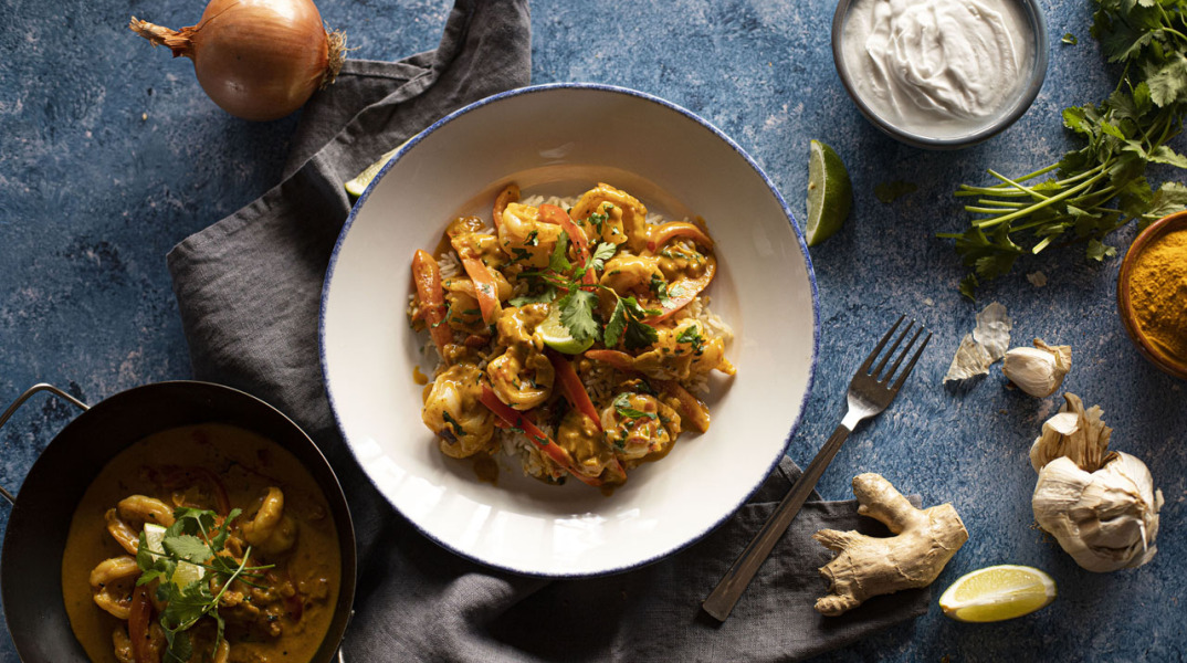 Coconut & Ginger Shrimp