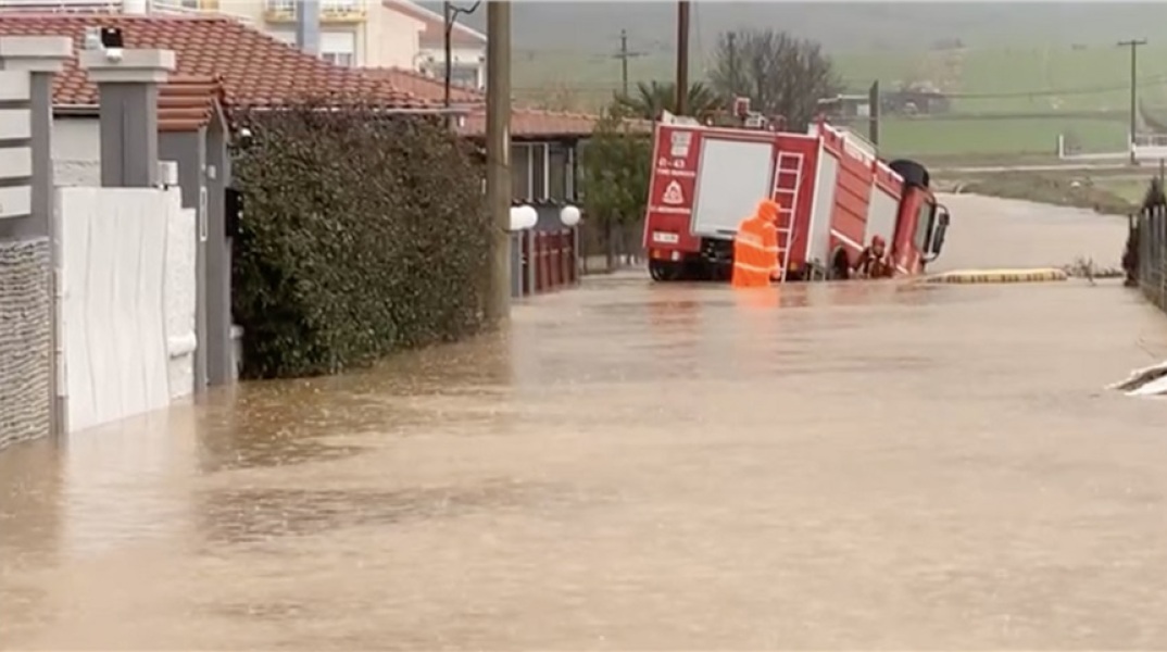 Κακοκαιρία και πλημμύρες στην Αλεξανδρούπολη 