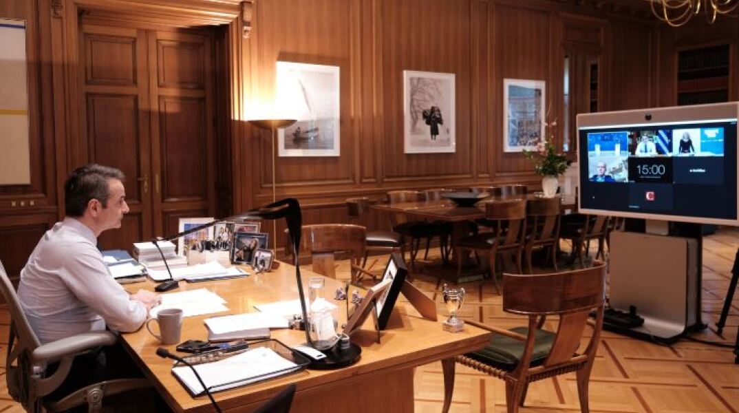 Κυριάκος Μητσοτάκης στο διαδικτυακό συνέδριο «Europe 2021»