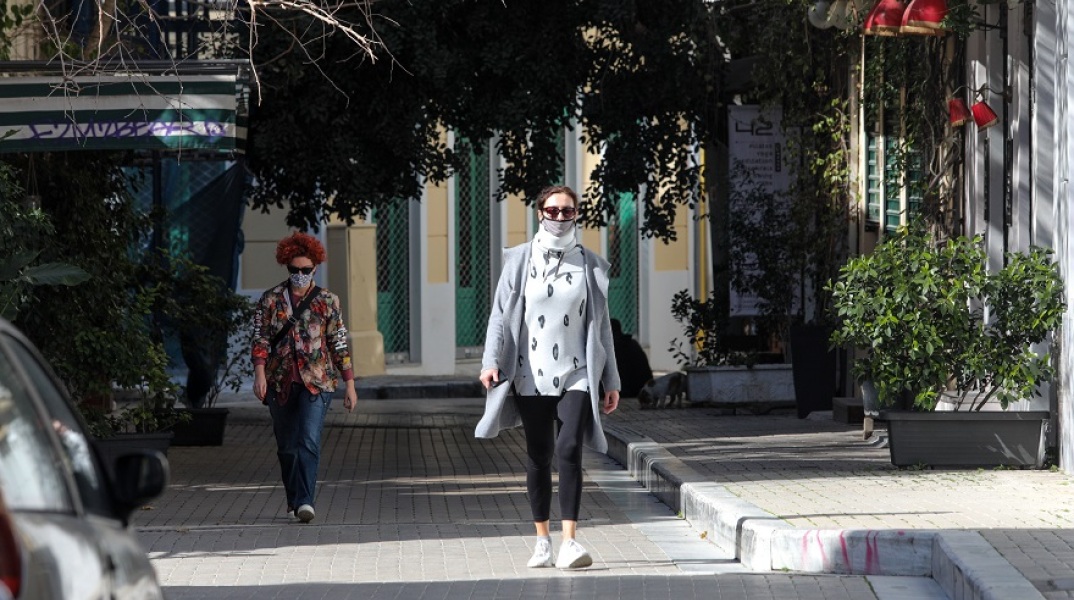 Στιγμιότυπο από το κέντρο της Αθήνας