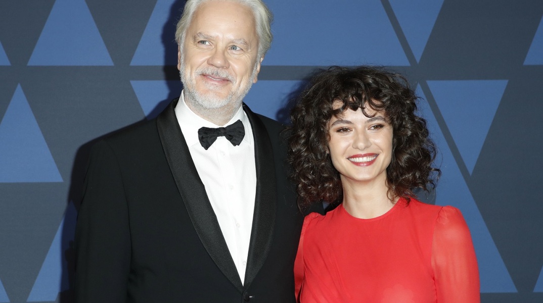 Tim Robbins και Gratiela Brancusi ©EPA/NINA PROMMER