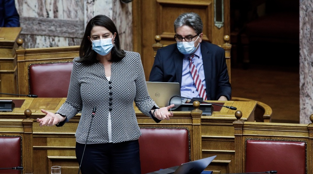 Η υπουργός Παιδείας, Νίκη Κεραμέως