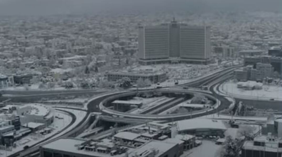 Η χιονισμένη Αθήνα  