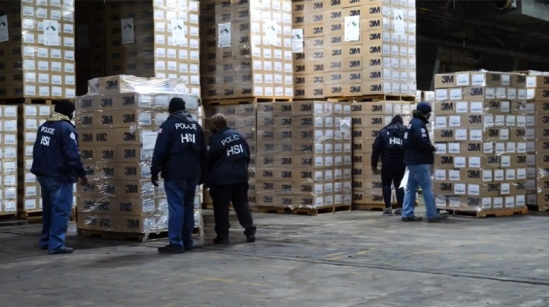 COVID-19-ΗΠΑ: Κατασχέθηκαν πάνω από 11 εκ. πλαστές μάσκες 3M N95