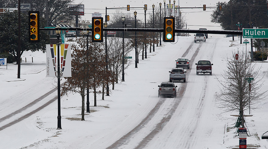 Τέξας - Χιόνια - Κύμα ψύχους 