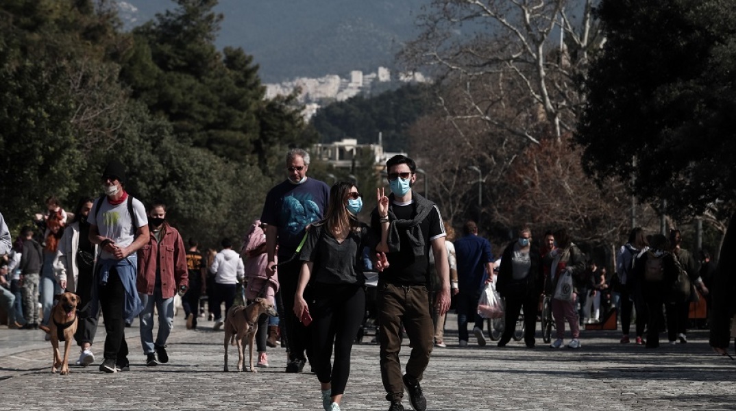 Στιγμιότυπο από το κέντρο της Αθήνας (φωτογραφία αρχείου)