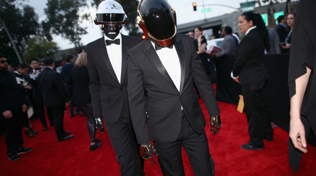 Οι Daft Punk στην τελετή απονομής των 56ων Βραβείων Grammy, Λος Άντζελες, 26 Ιανουαρίου 2014