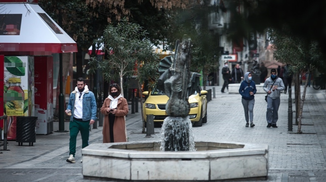 Στιγμιότυπο από το lockdown στην Αθήνα 