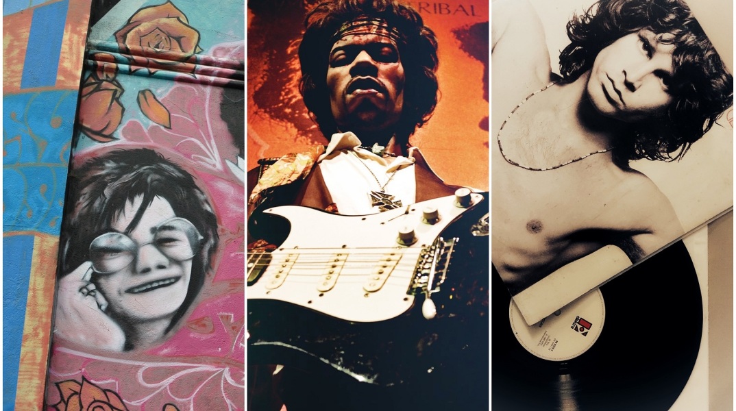 Jimi Hendrix, Janis Joplin και Jim Morrison