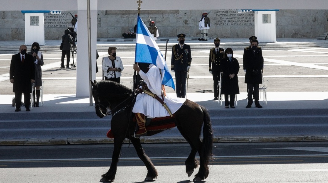 Στρατιωτική παρέλαση για την εθνική επέτειο της ελληνικής επανάστασης της 25ης Μαρτίου 1821