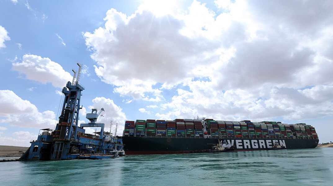 Το πλοίο «Ever Given» στη Διώρυγα του Σουέζ