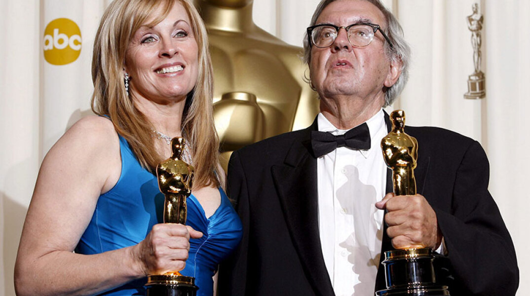 Ο Larry McMurtry (Λάρι ΜακΜέρτρι) με τη Ντιάνα Οσάνα στα Όσκαρ το 2006 - Κέρδισαν το βραβείο για το διασκευασμένο σενάριο στην ταινία «Brokeback Mountain»