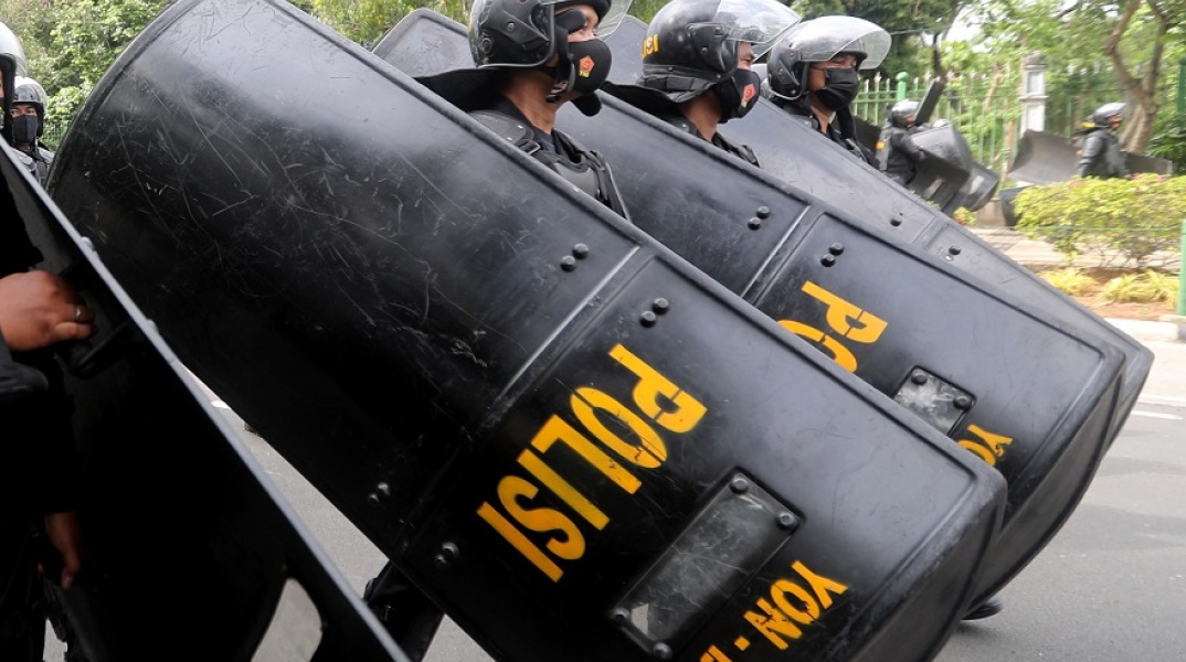 Αστυνομία στην Ινδονησία - φωτογραφία αρχείου 