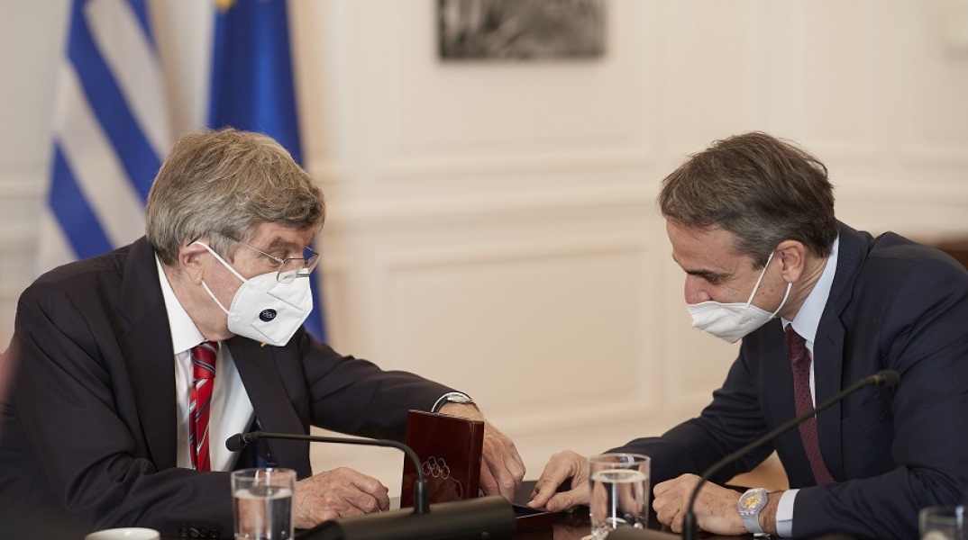 Κυριάκος Μητσοτάκης συνάντηση με τον Thomas Bach