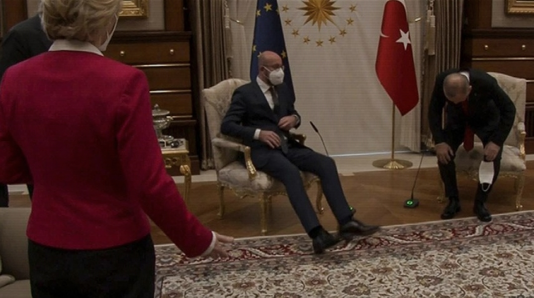 Σαρλ Μισέλ, Ρετζέπ Ταγίπ Ερντογάν, Ούρσουλα φον ντερ Λάιεν