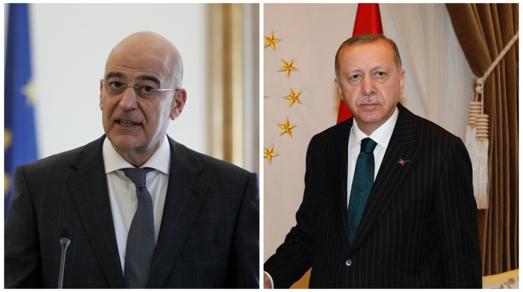 Νίκος Δένδιας και Ρετζέπ Ταγίπ Ερντογάν