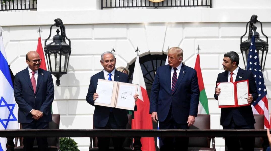 Οι υπογραφές μίας εκ των  «Συμφωνιών του Αβραάμ»   