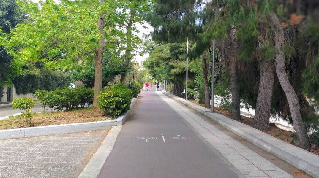 Ο ποδηλατοδρόμος στο Φάληρο