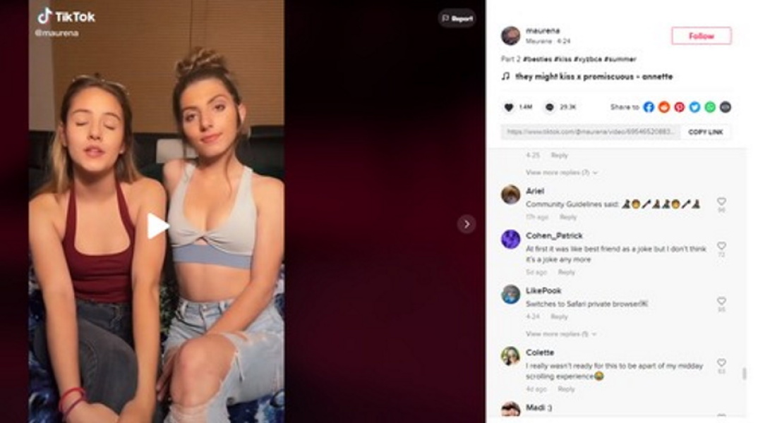 Best Friends Kissing: Η νέα τάση της εφαρμογής του Tik Tok φέρνει στο σημείο δύο κολλητούς να φιλιούνται όμως σηκώνει πολλές αντιδράσεις