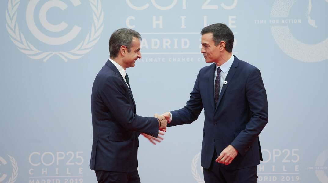 Kυριάκος Μητσοτάκης- Πέδρο Σάντσεθ 