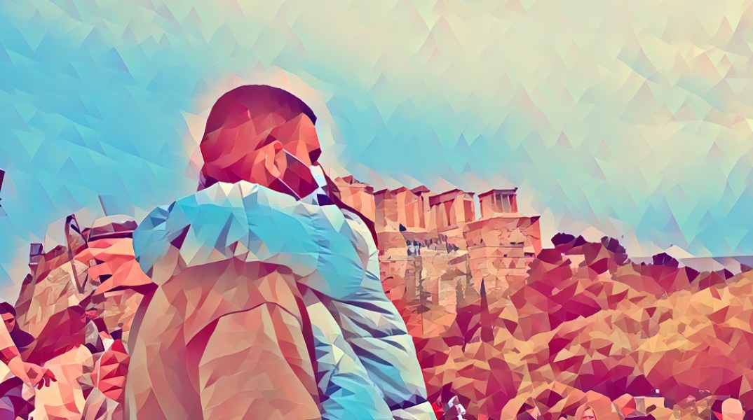 Εικονογράφηση νέων στην Ακρόπολη