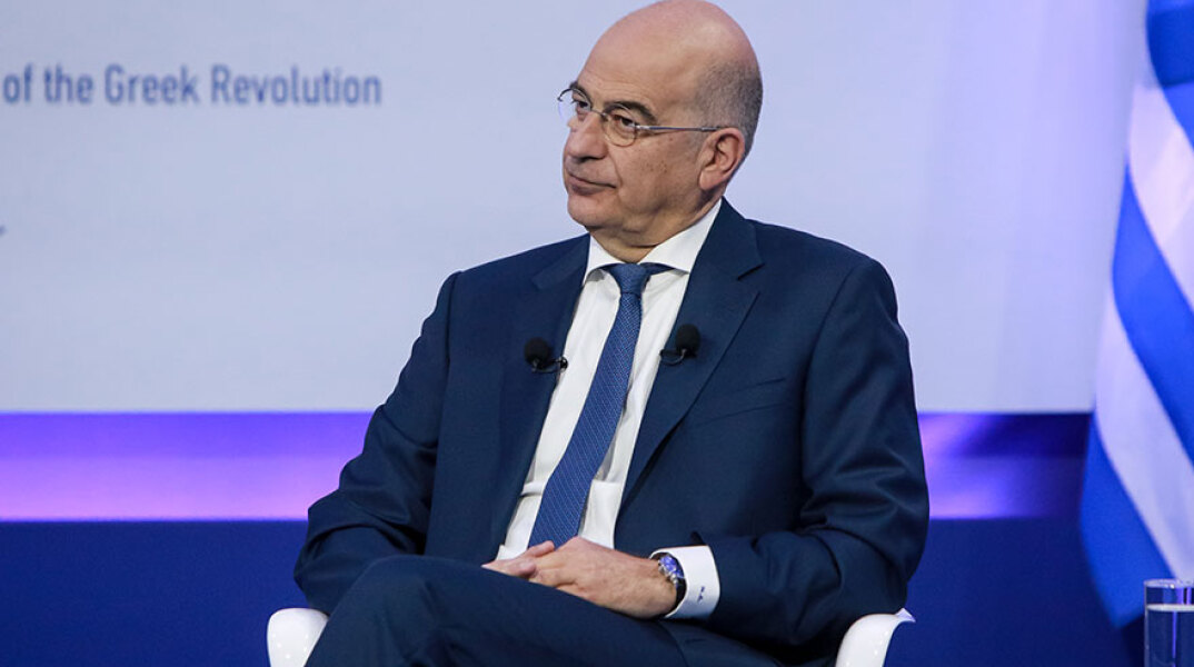 O Νίκος Δένδιας, υπουργός Εξωτερικών, στο 6ο Οικονομικό Φόρουμ των Δελφών