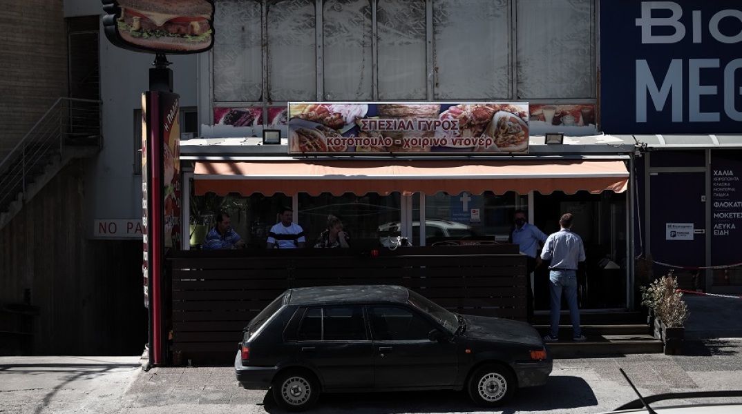 Στιγμιότυπο από το σημείο της δολοφονίας του 58χρονου στη Μεταμόρφωση