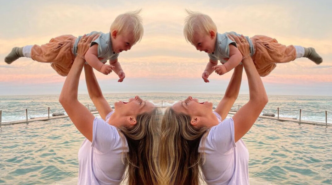 Η Τόρα Μπράιτ και ο γιος της