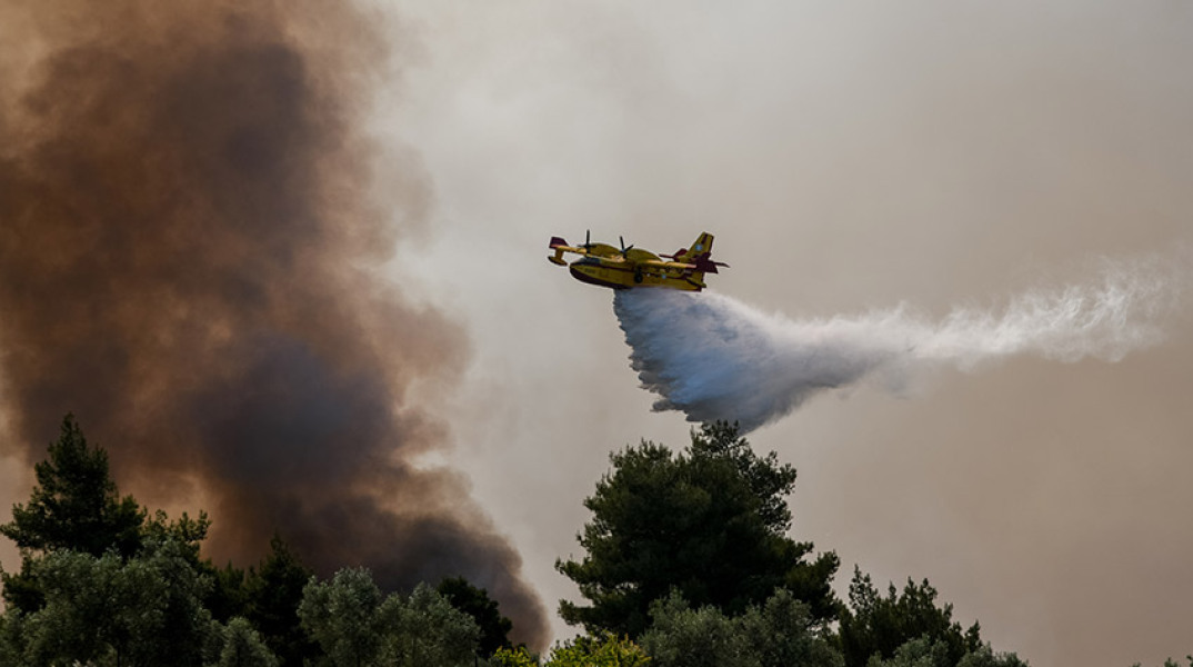 ΠΥΡΚΑΓΙΑ ΣΕ ΔΑΣΙΚΗ ΕΚΤΑΣΗ ΣΤΗΝ ΚΟΡΙΝΘΙΑ / ΟΙΚΙΣΜΟΣ ΠΕΥΚΕΝΕΑΣ