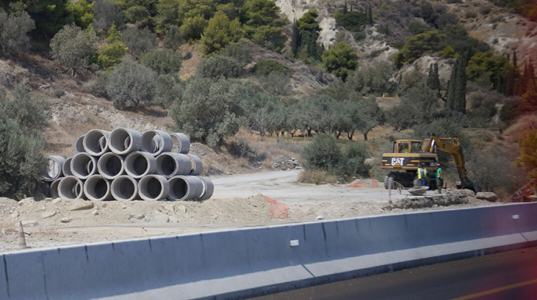 Έργα στην Εθνική Οδό (ΦΩΤΟ ΑΡΧΕΙΟΥ)