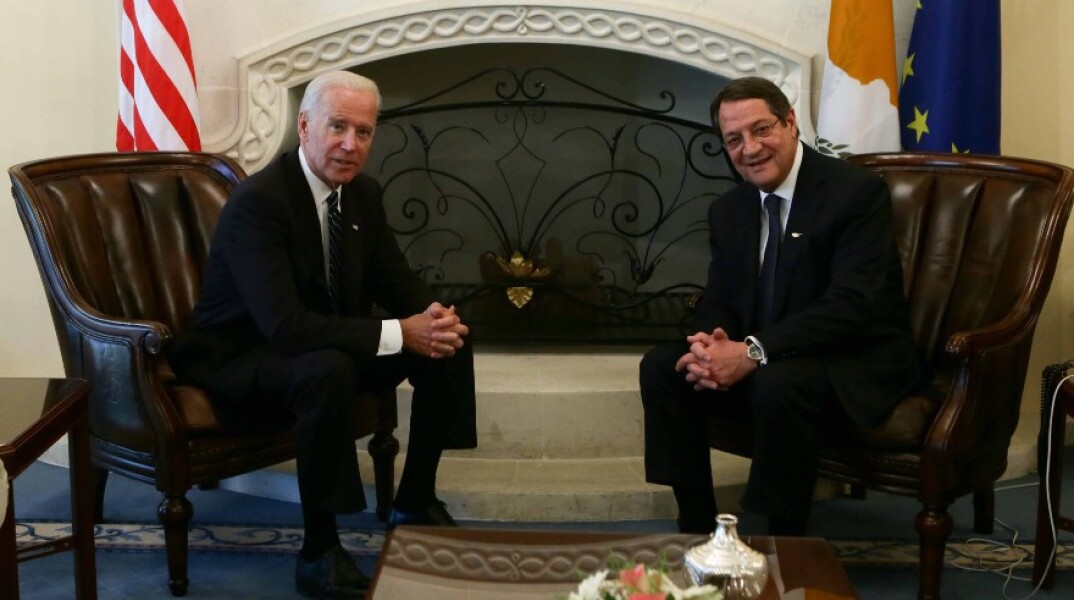 Ο Τζο Μπάιντεν και ο Νίκος Αναστασιάδης