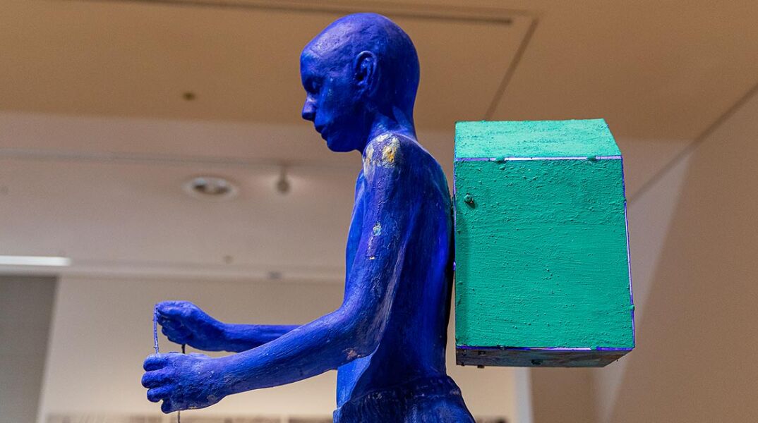 «Symbols & Iconic Ruins» στο ΕΜΣΤ - Μιχάλης Μανουσάκης, «Στο Μπλε της Κυρίας Γραμματικής»