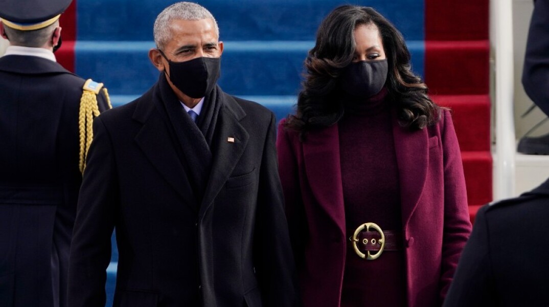 Ο Μπαράκ Ομπάμα και η σύζυγός του, Μισέλ
