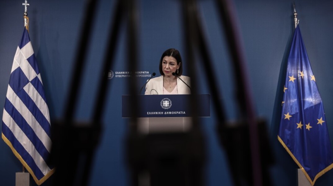 Η κυβερνητική εκπρόσωπος, Αριστοτελία Πελώνη©EUROKINISSI/ΒΑΣΙΛΗΣ ΡΕΜΠΑΠΗΣ