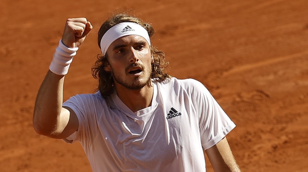 Ο τενίστας Στέφανος Τσιτσιπάς στον τελικό του Roland Garros