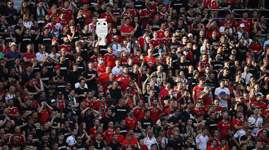 Γεμάτο το γήπεδο «Φέρεντς Πούσκας» στον αγώνα για το EURO 2020 ανάμεσα σε Ουγγαρία και Πορτογαλία