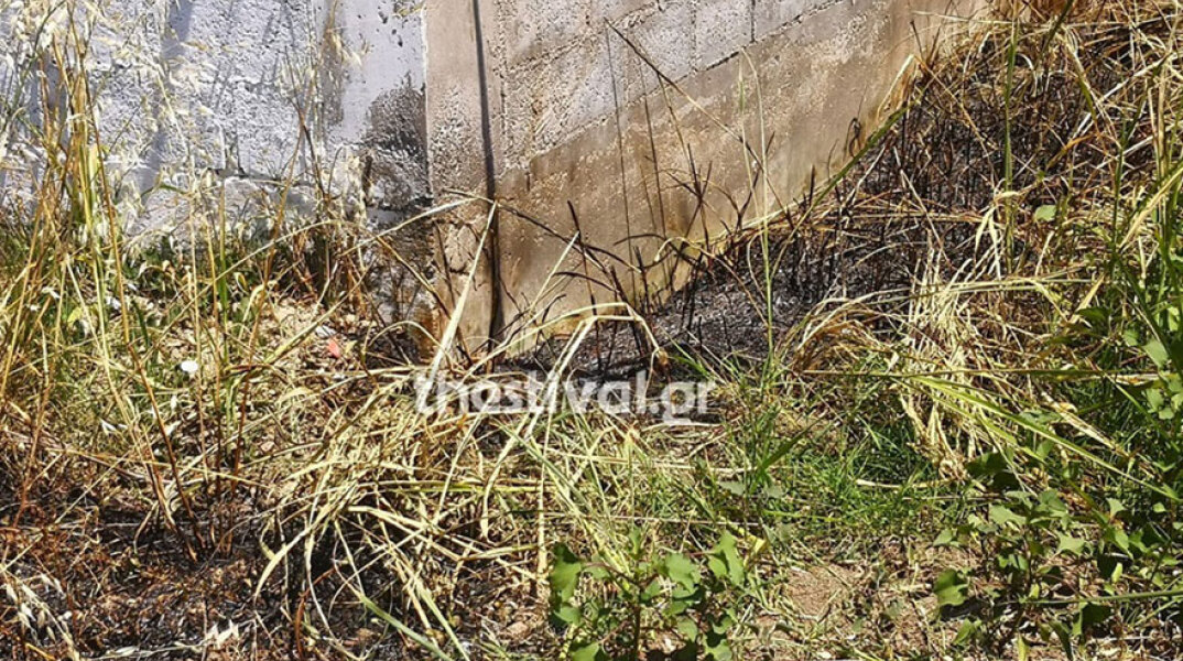 Το σημείο όπου βρέθηκε απανθρακωμένος ο κομμωτής στην Κατερίνη