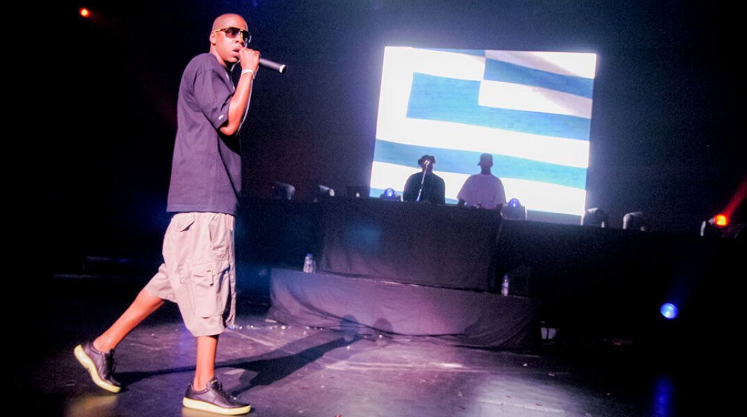 Στιγμιότυπο από τη συναυλία του Jay Z στην Αθήνα τον Σεπτέμβριο του 2006