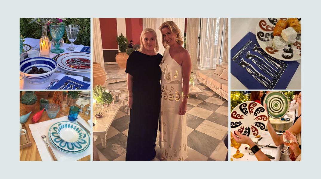 H Maria Grazia Chiuri με την ελληνίδα σχεδιάστρια Θέμιδα Ζουγανέλη