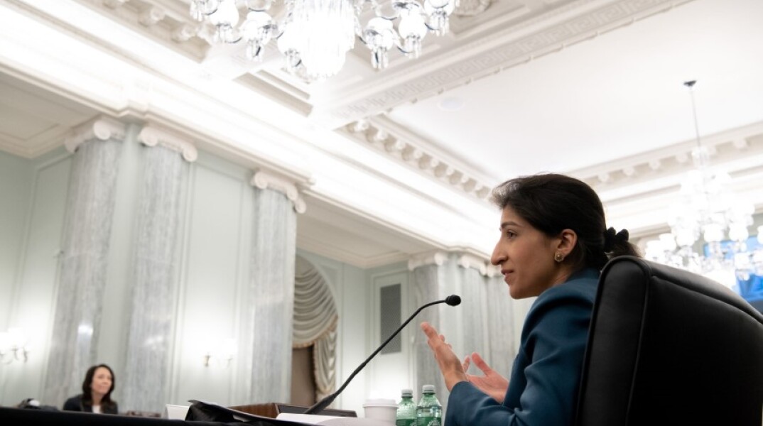 H νέα Πρόεδρος της Ομοσπονδιακής Επιτροπής Εμπορίου Lina Khan ©Twitter/@verge